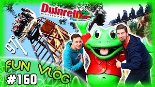 Duinrell  AchterbahnWahnsinn 97° Sturz in die Tiefe  Dem Wasser nah in Wassenaar  FunVlog 160 [upl. by Irma]