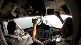 DHC6 Twin Otter into Mustique [upl. by Siuqcram]