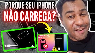 IPHONE NÃO CARREGA o que fazer  iphone não carrega mas indica que está carregando  Como Resolver [upl. by Nohj]