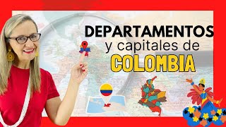 DEPARTAMENTOS y CAPITALES de Colombia [upl. by Miharba]