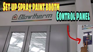 Set up spray paint booth control panel [upl. by Bartlet]