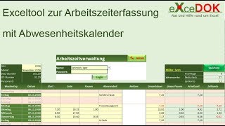 Automatisierte Arbeitszeiterfassung in Excel [upl. by Nylac]