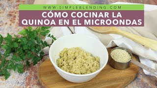 CÓMO COCINAR LA QUINOA EN EL MICROONDAS  Preparar quinoa muy fácil en microondas  Quinua rápida [upl. by Nnylecyoj]