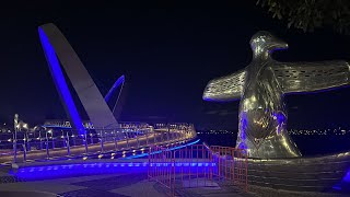 Monuments and Bridges at the heart of Perth City located in Western Australia [upl. by Einahpts850]