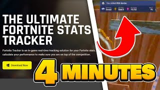 How to get LIVE STATS in Fortnite Chapter 5 Fortnite Tracker Extension [upl. by Ainar]