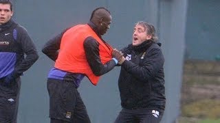 Mario Balotelli vs Roberto Mancini  Training fight [upl. by Wiskind]