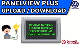 🔵✅PANELVIEW PLUS UPLOAD  DOWNLOAD  RESTORE  CREATE RUNTIME [upl. by Arreyt561]