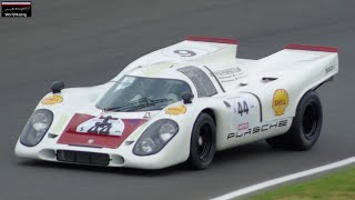 Porsche 917K Pure Flat 12 Sound  Le Mans Classic 2023 [upl. by Nosahc]