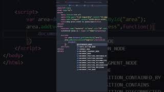 JavaScript keypress event using using eventlisterner [upl. by Rodolfo]