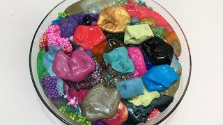 MIXING ALL MY SLIMES SLIMESMOOTHIE SATISFYING SLIME  9 [upl. by Eng]