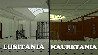 Lusitania vs Mauretania comparison [upl. by Eseerehs243]