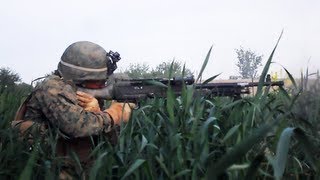 US MARINES FIREFIGHT WITH TALIBAN IN TALL GRASS [upl. by Wexler]