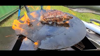 Eat Like a Man Ribeye Seared on 200000 BTU Turkey Fryer Burner Johns Junk Ep 184 [upl. by Yolane211]