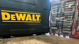 Dewalt VS Milwaukee Battle Socket sets [upl. by Suivatna872]