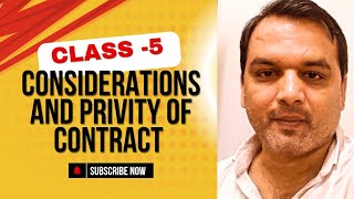 CONTRACT CLASS5 CONSIDERATION AND PRIVITY OF CONTRACT [upl. by Aisitel]