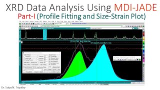 Profile Fitting and Crystallite SizeStrain Analysis MDI JADE [upl. by Riggs]