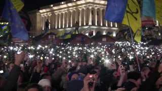 Евромайдан 14122013 HD  Океан Эльзы  Гимн Украины [upl. by Evoy]