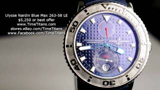 Ulysse Nardin Marine Diver Blue Max 26358 Limited Edition [upl. by Elleneg211]