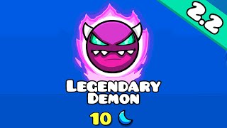 FIRST 22 LEGENDARY DEMON  quotCoaster Mountainquot All Coins by Serponge  Geometry Dash 22 [upl. by Liba132]