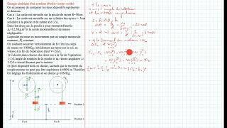 Énergie cinétique dun système Poulie Corps Corde [upl. by Eirrej]