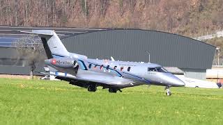 Pilatus PC24 HBVXB landing at Buochs Airport [upl. by Zebadiah]