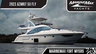 The 2023 Azimut 50 Fly Is Absoluletly Stunning Now Available At MarineMax Fort Myers [upl. by Aicirpac434]