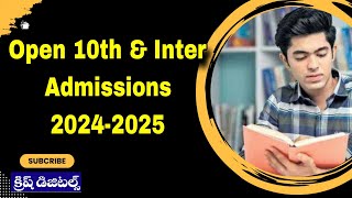 Open 10th Inter Admissions 20242025  Krish Digitals  TOSS [upl. by Aicelav188]