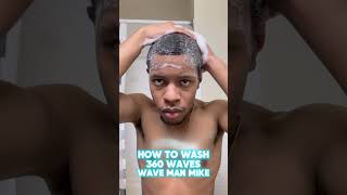 Wash and Style Method 360 Waves 🌊 wavemanmike shorts 360waves [upl. by Aihsetel]