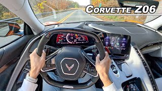 Living with the New 670hp Corvette Z06  Is the Flat Plane V8 Chevy a Supercar POV Binaural Audio [upl. by Eiclehc169]