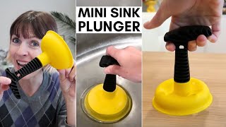 How to unclog your sink amp tub  Plungeroo mini sink plunger review [upl. by Kieran]