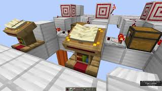 Lectern Combination Lock In minecraft Java 121  Block By Block Tutorial [upl. by Ogir54]