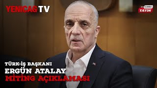 TÜRKİŞ quotMİTİNGquot açıklaması  ANKARA  CANLI [upl. by Darahs]