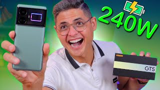 INCRÍVEL Esse Realme GT5 240W carrega sua BATERIA 🔋 em 12 MINUTOS Unboxing e Impressões [upl. by Nivlag696]