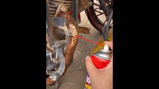 Car rust remover instant spray [upl. by Oinoitna167]