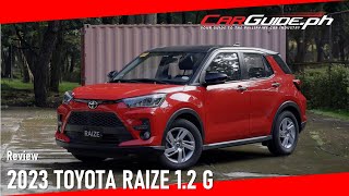 Review Toyota Raize 12 G  CarGuidePH [upl. by Braunstein]