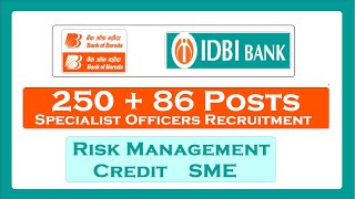 BoB and IDBI Specialist Recruitment Notifications for Bankers [upl. by Zaneta]