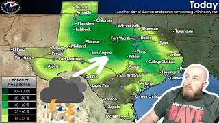 More Rain amp Storms across Texas Today [upl. by Trace]