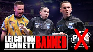 LEIGHTON BENNETT SUSPENDED from PDC darts  Former PRODIGY caught in betting breach [upl. by Annodal]