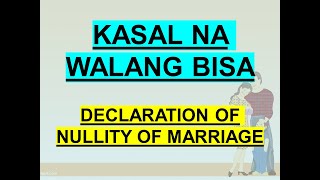 ANNULMENT VS NULLITY OF MARRIAGE IN THE PHILIPPINES PROCESS UNDER THE FAMILY CODE [upl. by Almat756]