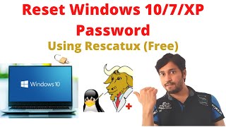 Reset Windows 10 Password  Rescatux 073 Tutorial  Forgot windows 107XP Password by techworld [upl. by Ladnek830]