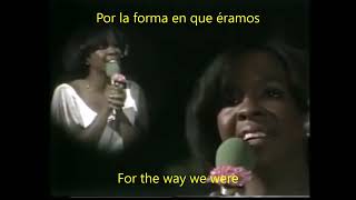 Gladys Knight  The way we were La forma en que éramos Nuestros años felices subtit inglésespañol [upl. by Auhsuj438]