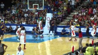 Japeth Aguilar follow up dunk vs Rain or Shine [upl. by Aiyekal843]