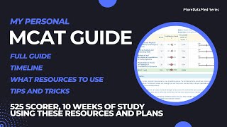 100th Percentile in 10 Weeks  My Guide to the MCAT Exam MoreDataMed Series [upl. by Clava]