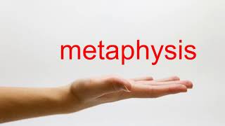 How to Pronounce metaphysis  American English [upl. by Udale]