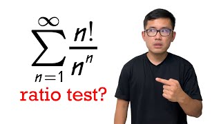 how to use the ratio test for the series of nnn [upl. by Kynthia353]