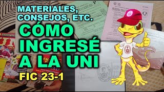 CÓMO INGRESÉ A LA UNI ING CIVIL materiales consejos etc [upl. by Lynette]