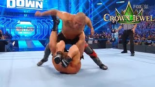 FULL MATCH  Brock Lesnar vs Cain Velasquez  WWE Championship  WWE Crown Jewel 2019 [upl. by Graff]