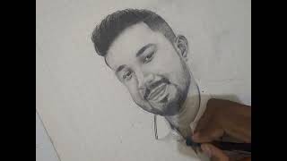 Portrait drawing by Lumograph Black and graphite pencils  Pencil Life [upl. by Niad]