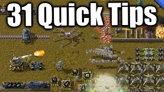 31 Extremely Quick Factorio Tips  Season 1 Marathon [upl. by Isabella829]