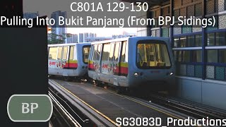 SMRTEXCLUSIVE RETROFITTED C801A BPJ TURNBACK C801A 129130  Pulling Into Bukit Panjang [upl. by Alliscirp]